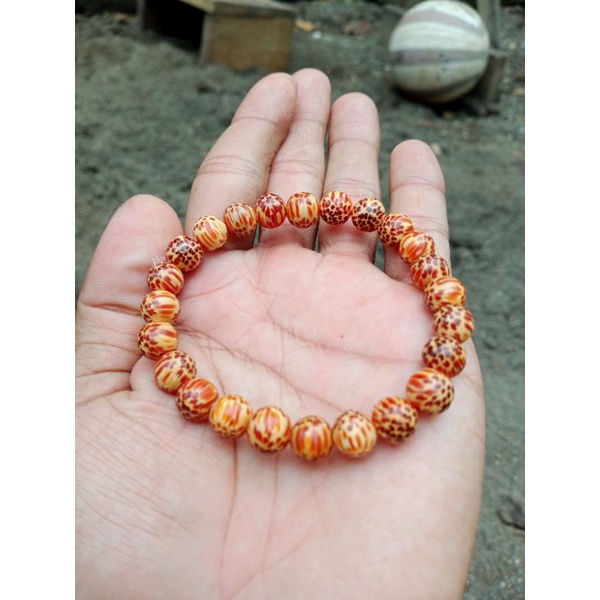 Gelang Kayu Liwung Merah Asli Tuah Kekebalan