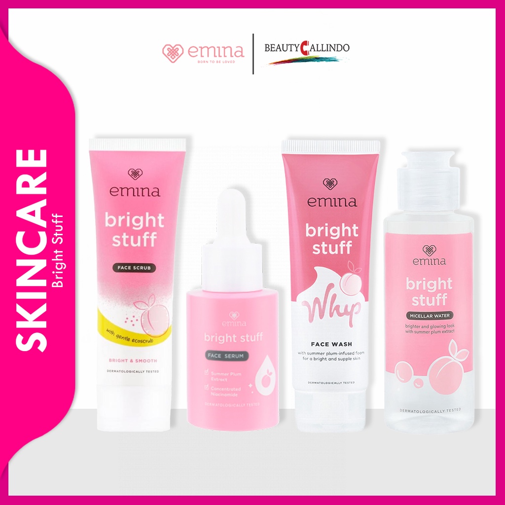 Emina Bright Stuff Series | Bedak | Toner | Sheet Mask | Pelembab | Face Wash