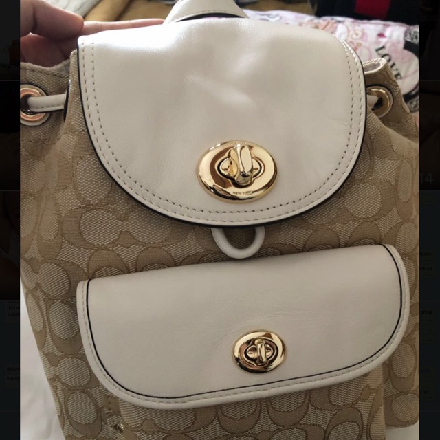 Coach Mini turnlock rucksack backpack - 100% ORIGINAL