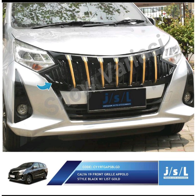 JSL Appolo Grill Depan Calya 19 Front Grille Black Gold