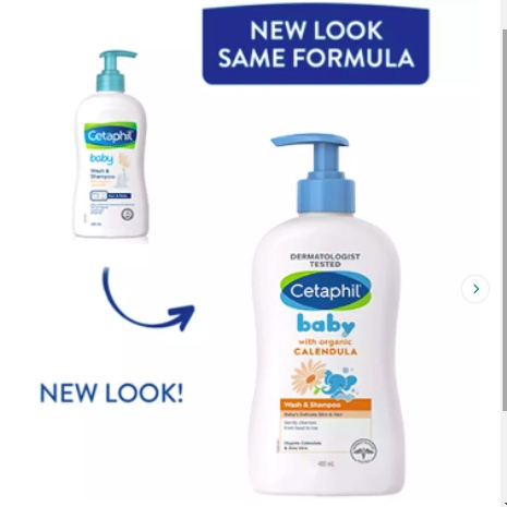 Cetaphil Baby Wash &amp; Shampoo with Organic Calendula / Glycerin 400 ML