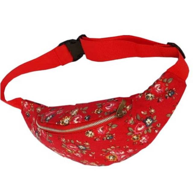 Fannypack Tas Pinggang Wanita Polister Warna solid