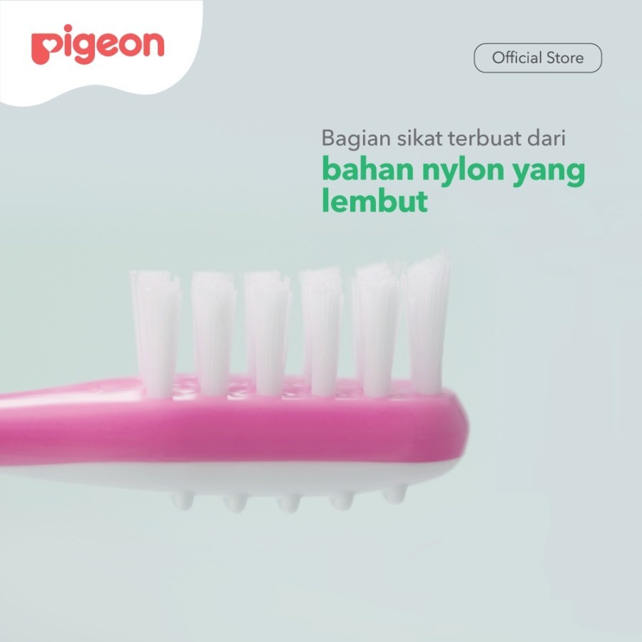 Pigeon Training Toothbrush Lesson 3 - Pink | 12m+