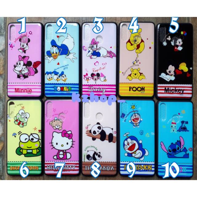 Case Oppo A5 2020 / A9 2020 hardcase softcase Glossy Motif Free Antigores Full Protection