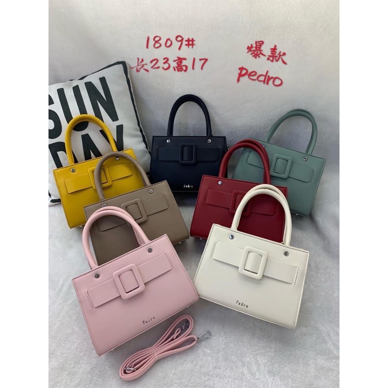 Tas Import Wanita Fashion PDRO 1809 Tas Murah Bahu Branded Pakaian Cewek Wanita COD