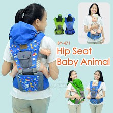 Gendongan Hipseat Bayi + Topi Pelindung Kepala BABY ANIMAL  BY-471 Gendongan Depan Anak