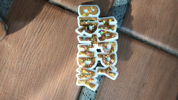 Ti-0101-a Topper Tulisan Tempel Happy Birthday Salad Buah Emas