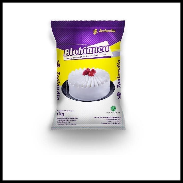 

TERBARUU!! Zeelandia BIOBIANCA WHIP CREAM 1 Kg COD