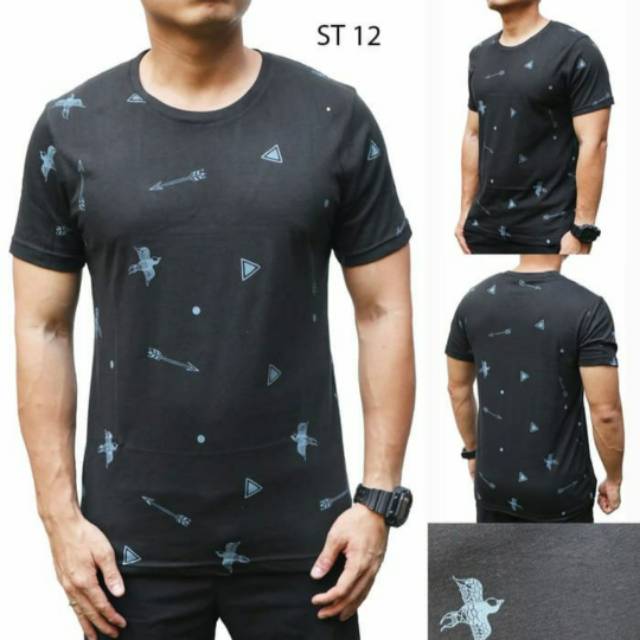 KAOS PRIA OBLONG ST 12 HITAM