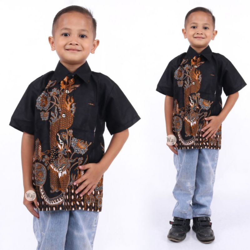 Batik Couple Keluarga NAGA SAKTI Sania Ruffle Ori Batik Couple BBC-Hem ank