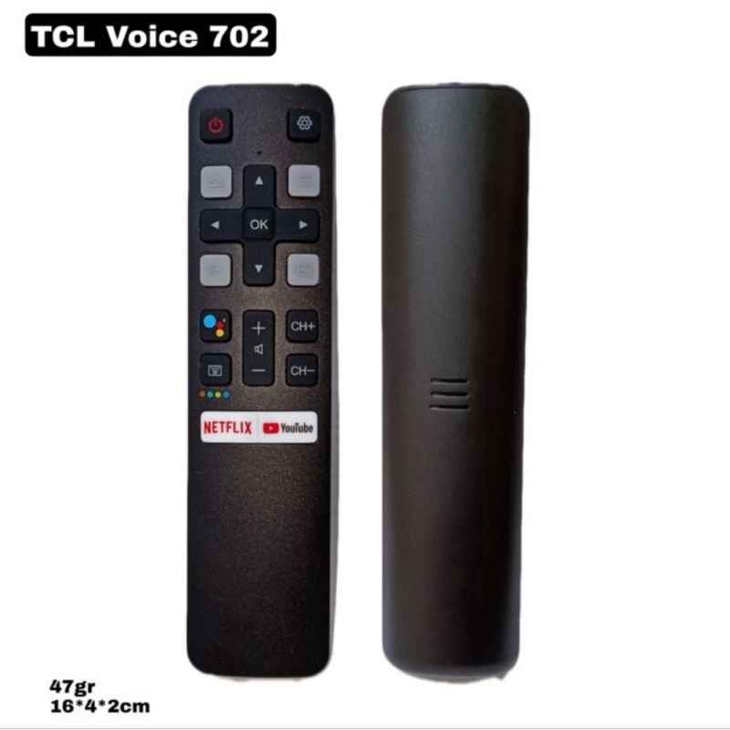 Remote Pengganti Untuk Remote TV TCL Smart TV Androit 702 Voice