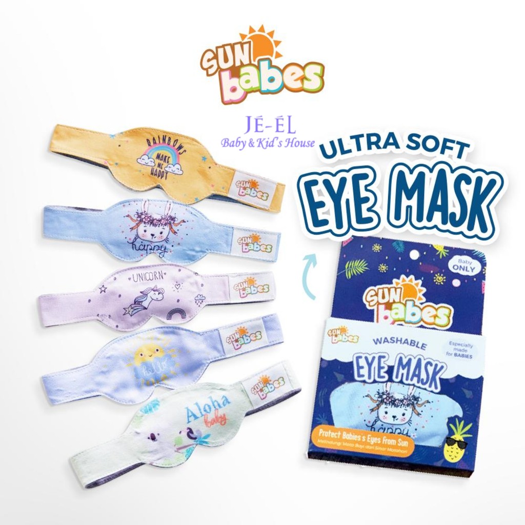 Sun Babes Eye Mask Seri Ultra Soft  - Pelindung Mata Bayi - Kacamata Berjemur Bayi