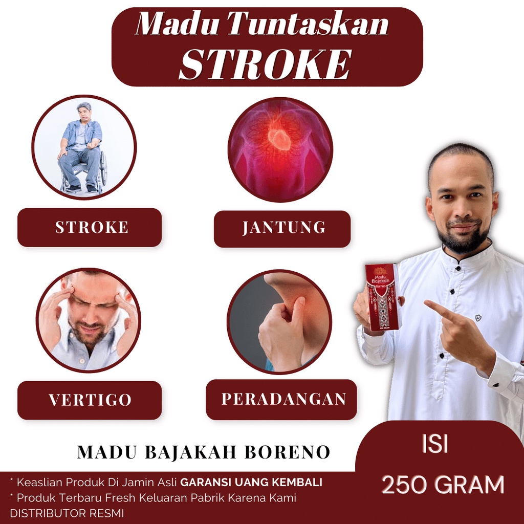 

Madu Bajakah Borneo ORIGINAL- Mengobati stroke, darah tinggi vertigo, peradangan, pembekakan jantung.