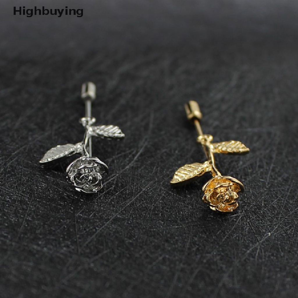 Hbid Bros Pin Bentuk Bunga Teratai Warna Gold / Silver Untuk Wanita