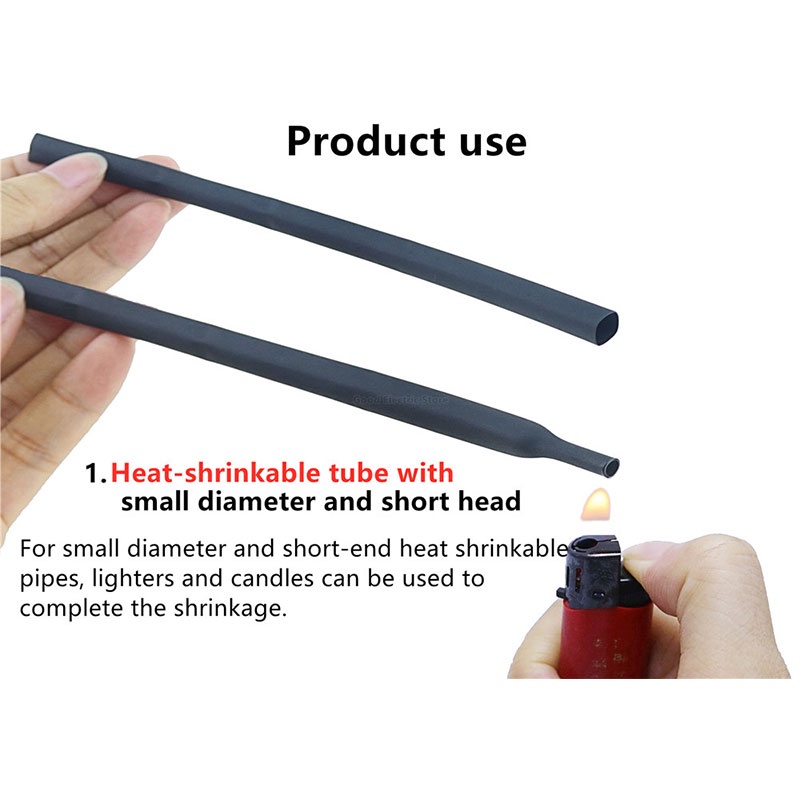 【530 pcs】Selongsong Bakar/Heat Shrink Tube Isolasi Bakar/Heat Shrink Tube Warna Warni/Heat Shrink Tubing Kit