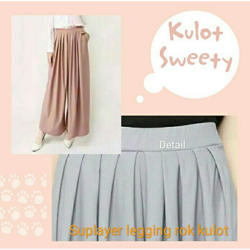 KULOT  JERSEY REMPEL / KULOT FASHION WANITA / CELANA PANJABG WANITA