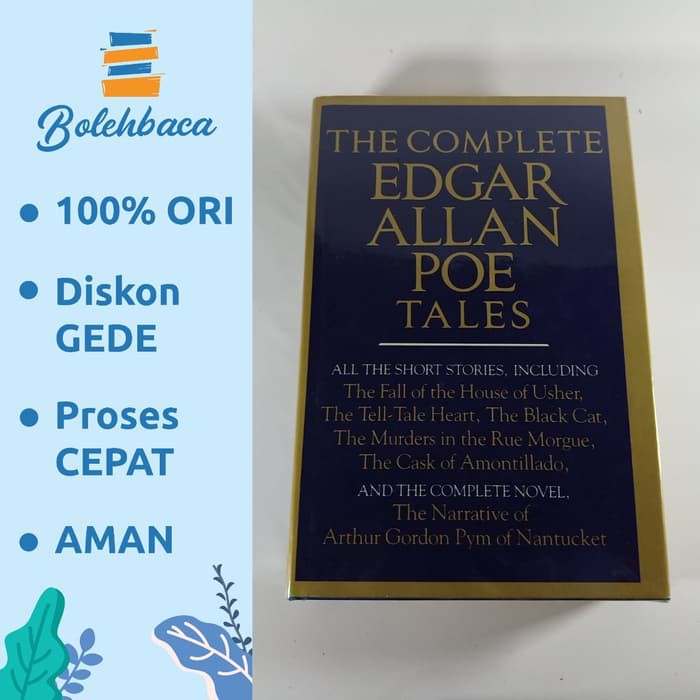 The Complete Edgar Allan Poe Tales. HARD COVER. BIG BOOK. BUKU IMPOR