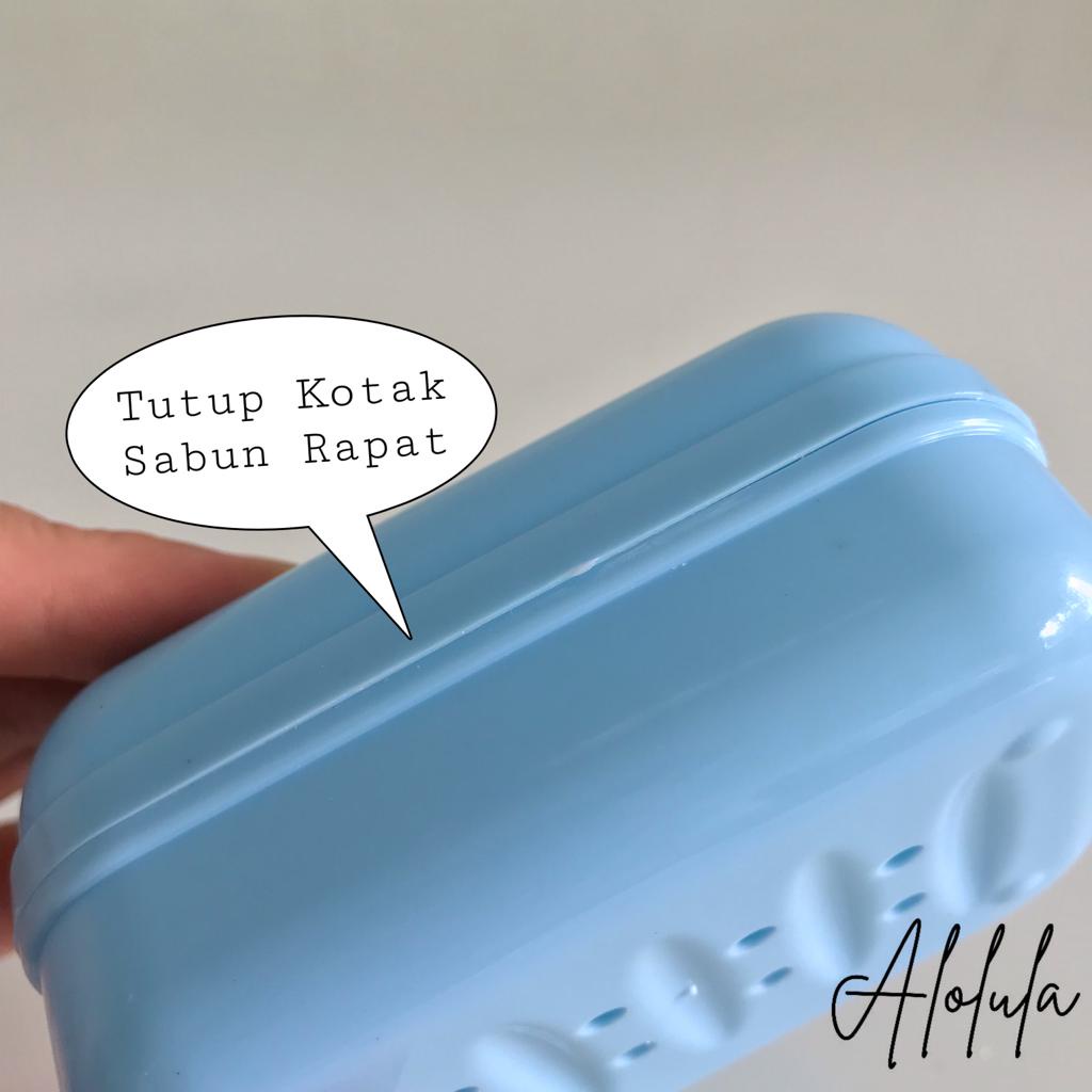 Alolula - Kotak Sabun / Tempat Sabun / Tempat Sabun Batang Tutup / Tempat Sabun Mandi Batang / Kotak Sabun Batang / Kotak Sabun Mandi / Tempat Sabun Kamar Mandi / Tempat Sabun Plastik / Tempat Sabun Murah / Kotak Sabun Murah