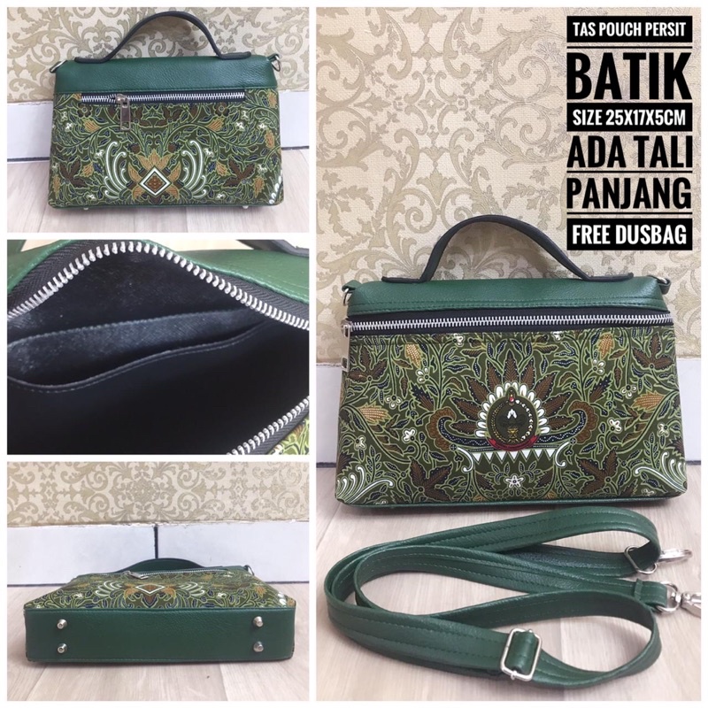 [TDK BISA ] TAS POUCH BATIK PERSIT