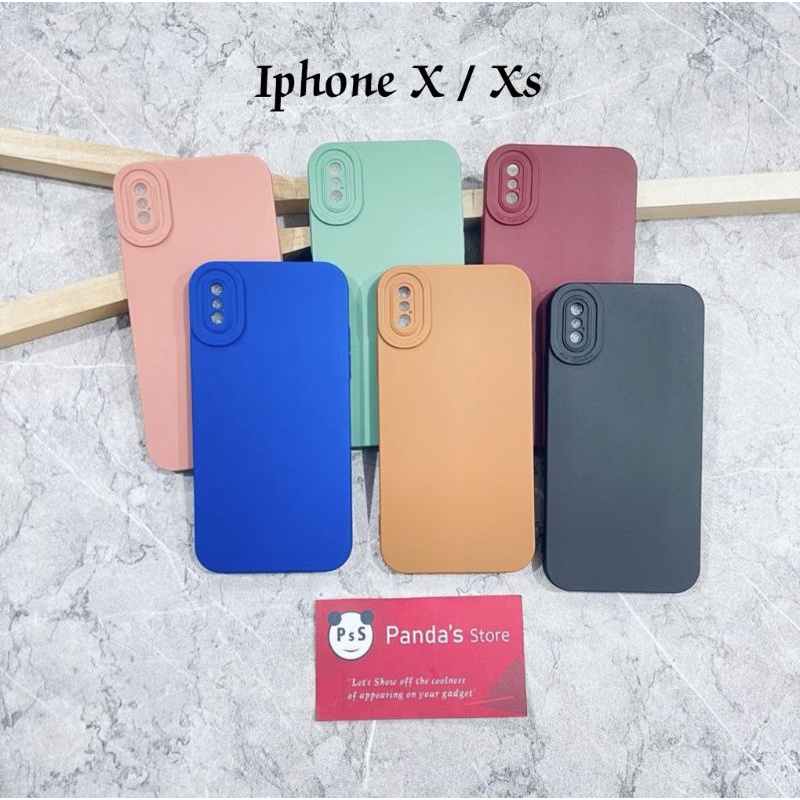 Softcase Pro Camera Iphone X / Xs Candy Case Full Color 3D Silikon TPU