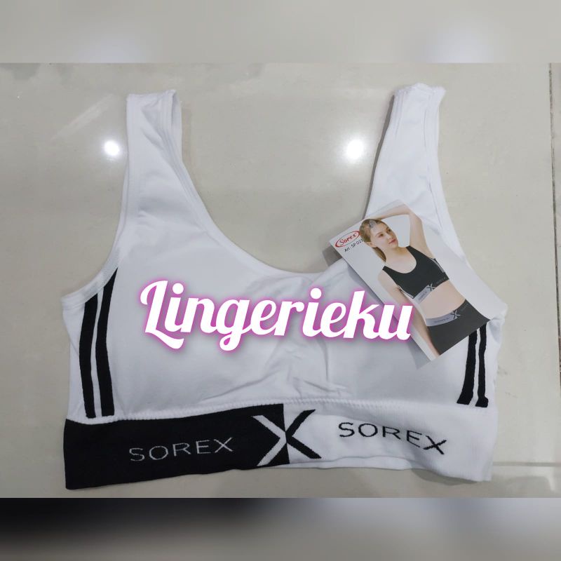 Sorex SP 023 BH Bra Sport Wanita Sorex Exclusive Busa Tanpa Kawat Freesize-Putih