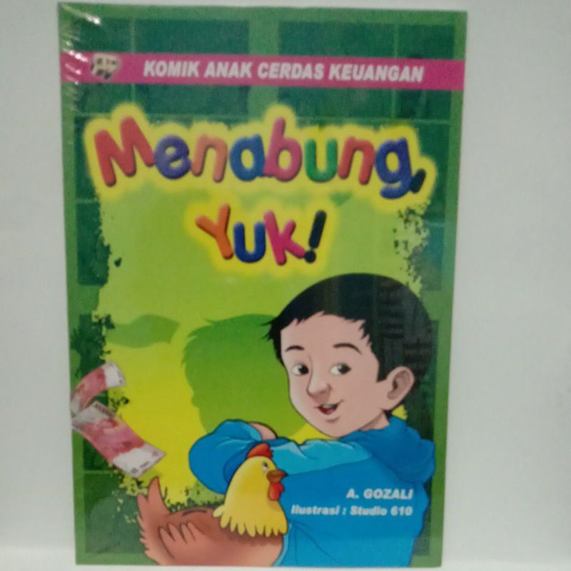 

BUKU KOMIK ANAK CERDAS KEUANGAN MENABUNG YUK