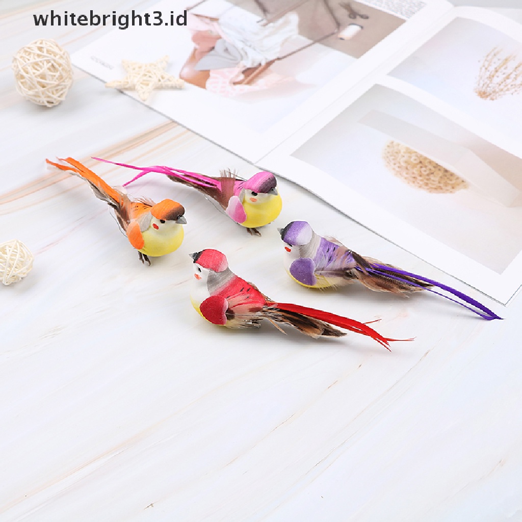 (whitebright3.id) Set Ornamen Burung Layang-Layang Imitasi mini Untuk Dekorasi Rumah / Taman