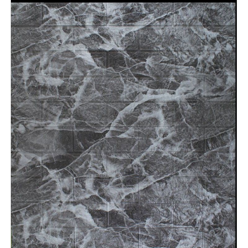 wallpaper brick foam 3D motif batu alam