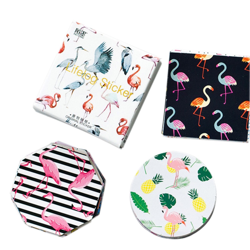 

[PER BOX] Stiker Aesthetic Tumblr Deco Scrapbook Bujo Diary DIY Flamingo