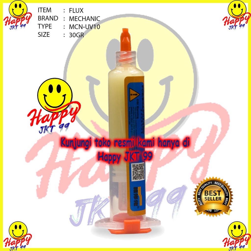 [ HAPPY JKT 99 ] FLUX MECHANIC MCN-UV10 MCN UV10 UV 10 30GRAM