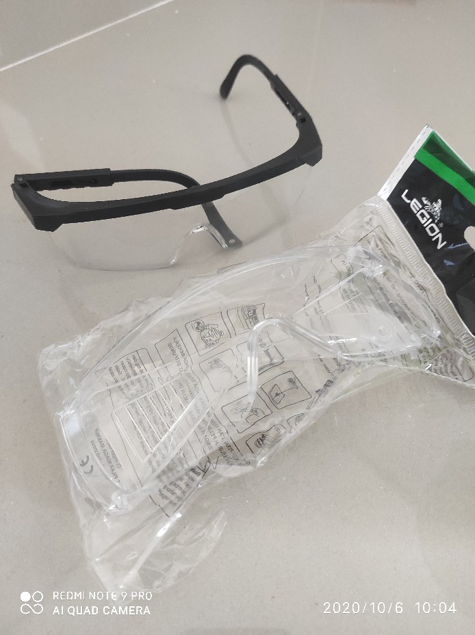Kacamata Safety Clear Merk Legion