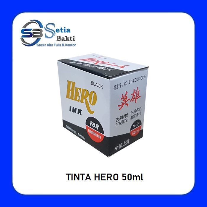

Tinta HERO Hitam 50 ml Original - 1 Pcs