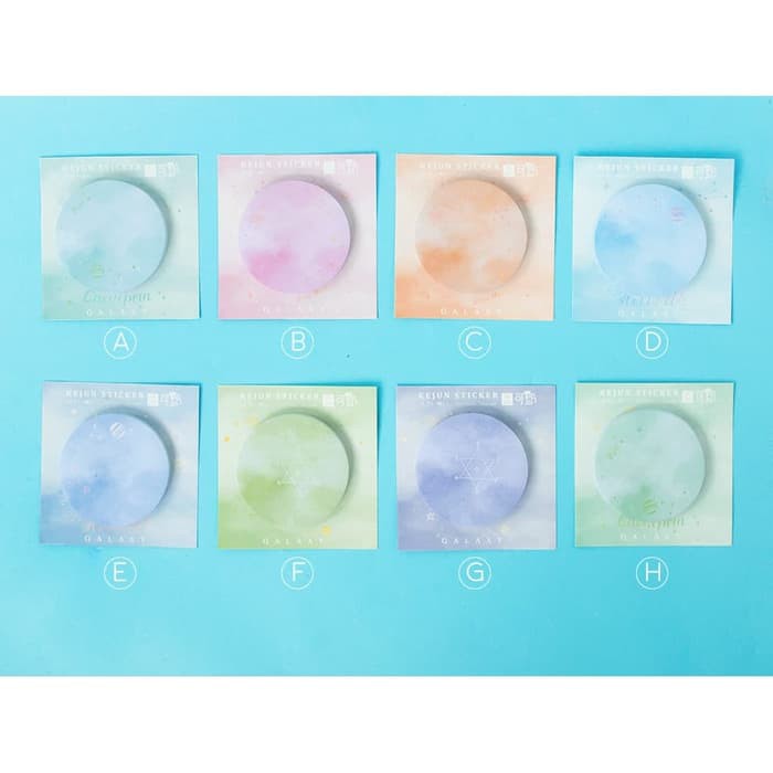 

Promo Sticky Notes Pastel Galaxy Round - Motif A Murah