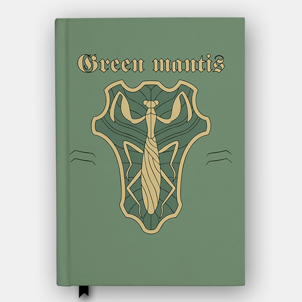 

Buku Green Mantis Magic Knight Black Clover Anime Custom Diary Jurnal Cosplay Hardcover