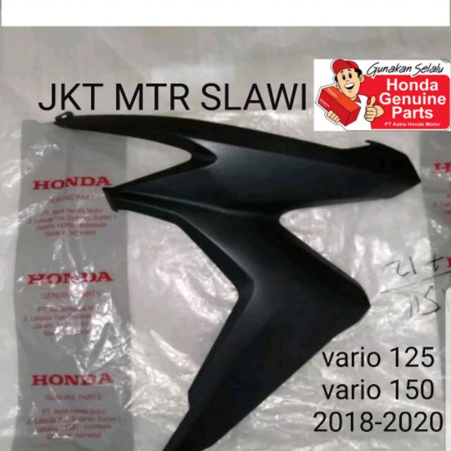 64501-K59-A70ZC(Kanan) ; 64601-K59-A70ZC(Kiri) cover front sayap depan vario 150 vario 125 ori hitam doff honda ahm asli honda