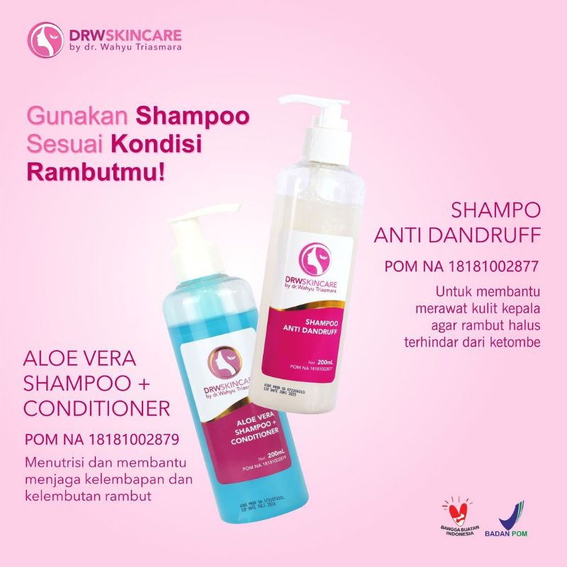 Shampo+conditioner Anti rontok/ketombe Drw skincare