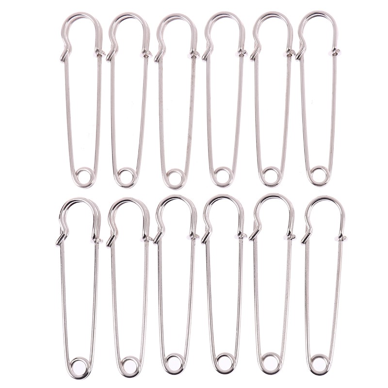 RSID Span-new 12pcs Large Heavy Duty Stainless Steel Big Jumbo Safety Pin Blanket Crafti Jelly