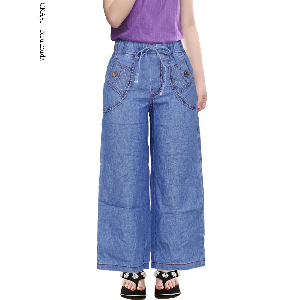 Celana Kulot Jeans Anak Celana Panjang Anak Perempuan Celana Kulot Jeans Anak Celana Panjang Anak Perempuan