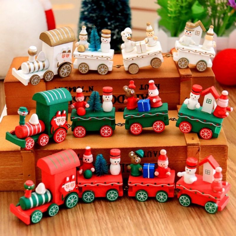 christmas deco santa train dekorasi kereta natal