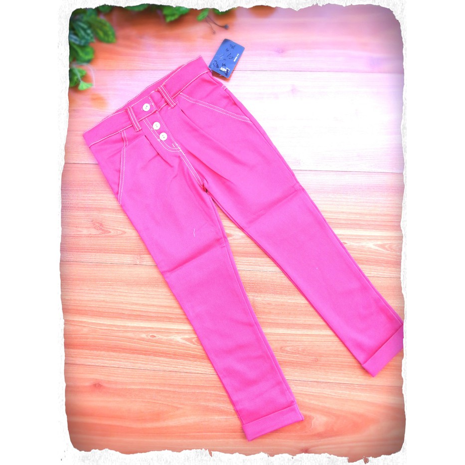 MaxGirl Semi Jeans Long Pants/Celana panjang-Hotpink (G565)