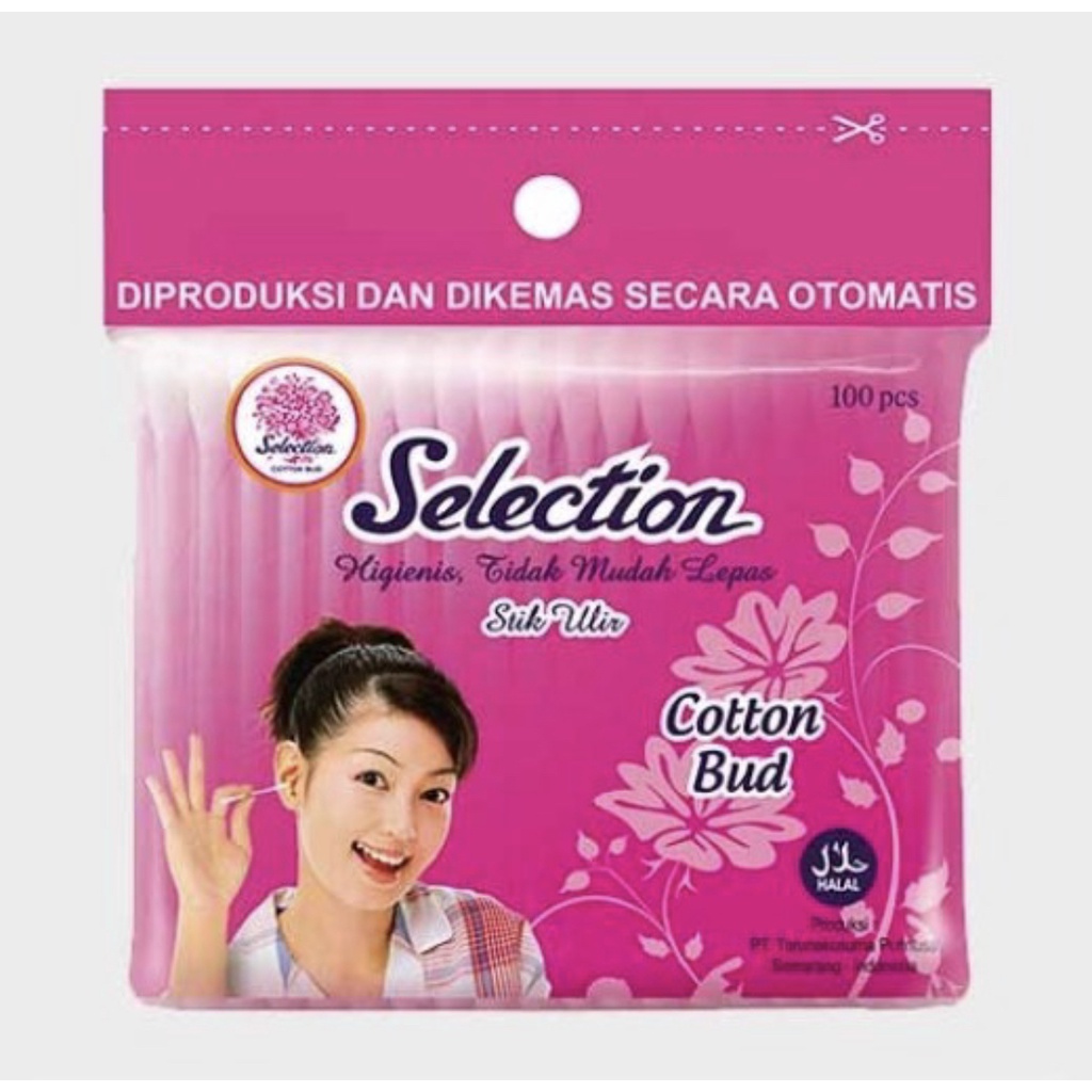 Cotton Bud Selection Premium Quality Ziplock Halal isi 100pcs