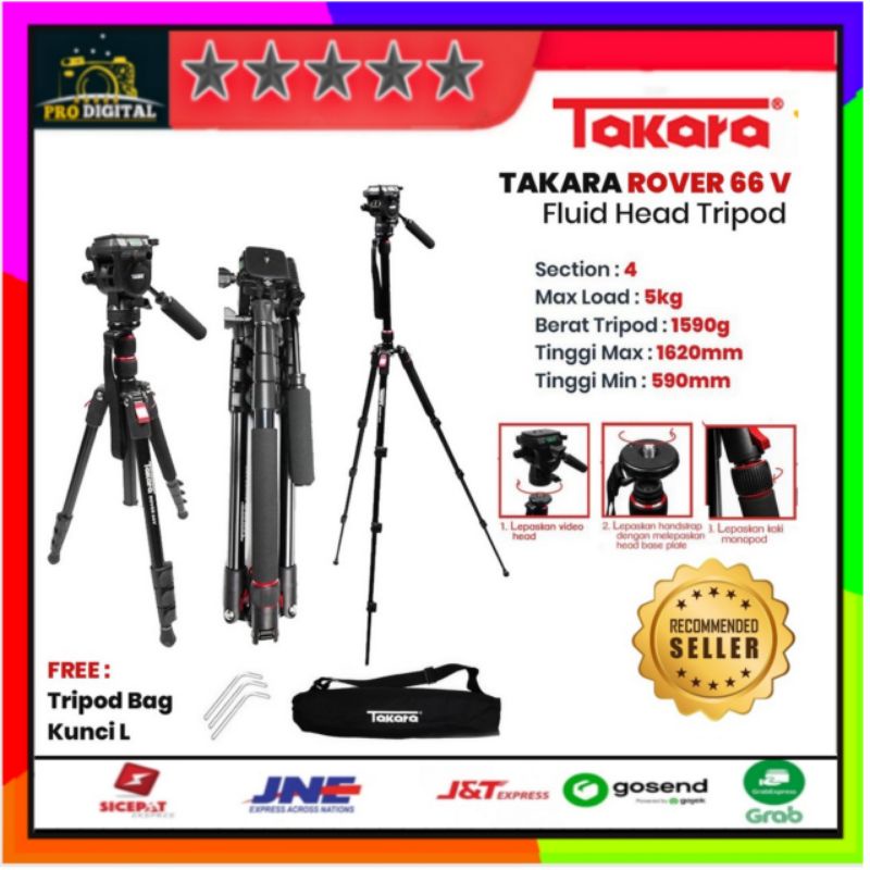 Tripod Takara Light Weight Rover 66 / Takara Rover66 V