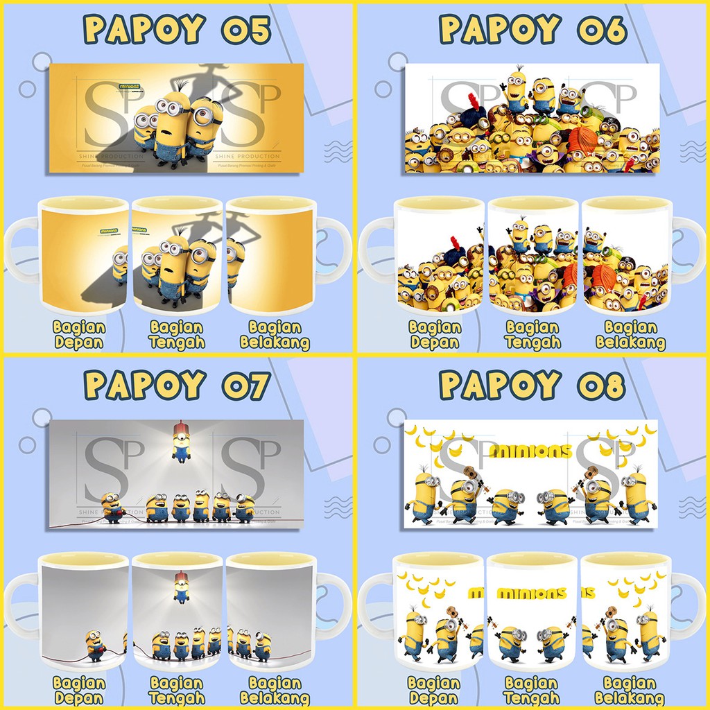 Gelas Minion Mug Despicable Me Papoy