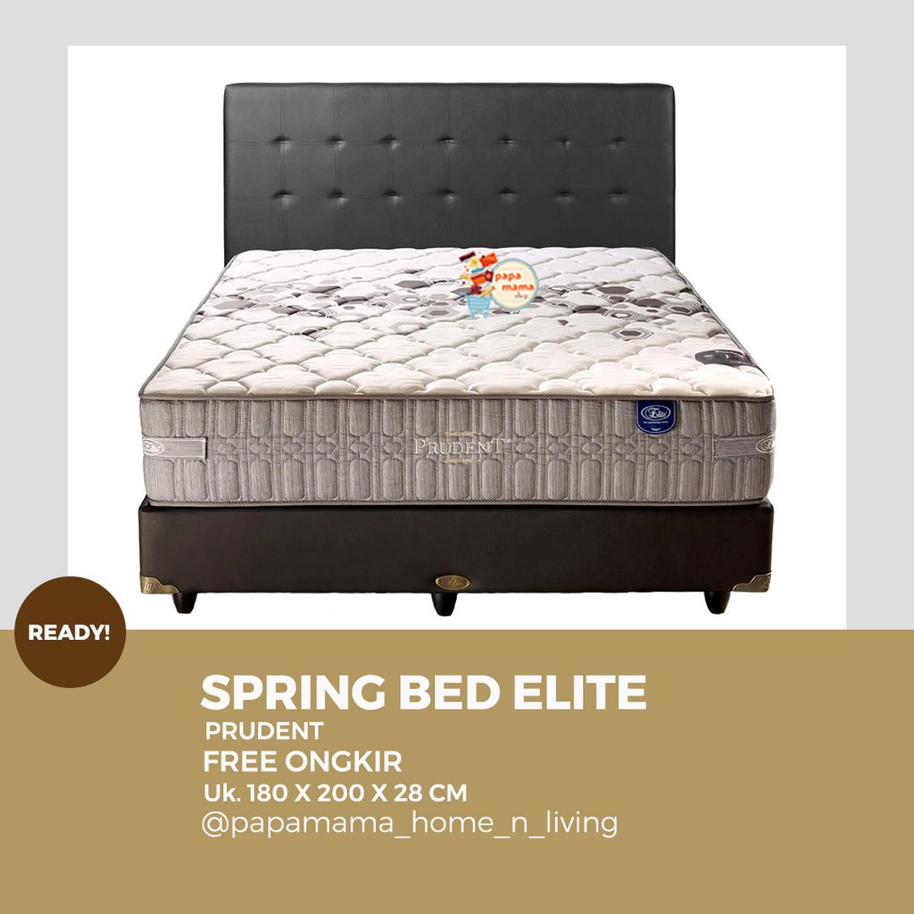 Elite Springbed Prudent - Fullset Sandaran ORI 180x200 - Medan