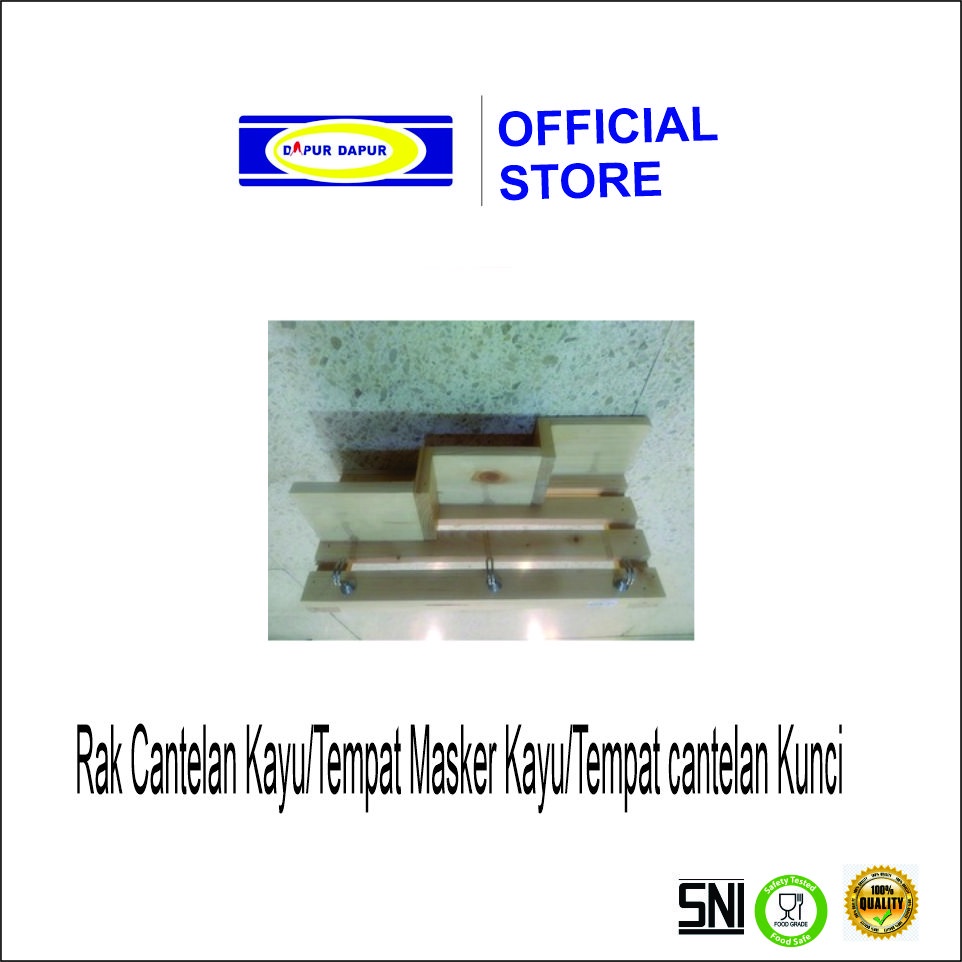 Rak Cantelan Kayu/Tempat Masker Kayu/Tempat cantelan Kunci