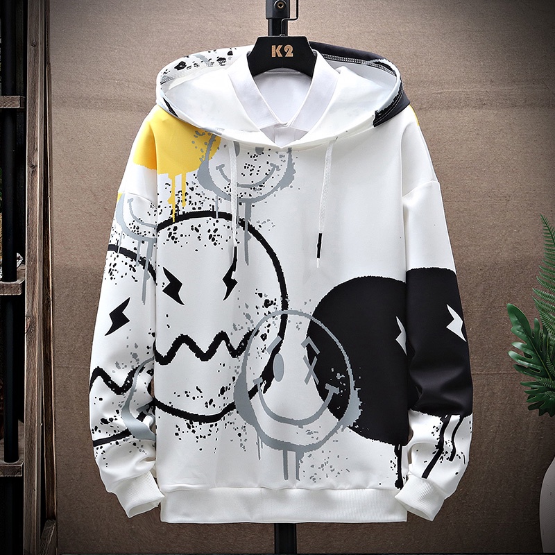 Hoodie Pria Sweater Kaos Hoodies Lengan Panjang Bahan Polyester W22009A