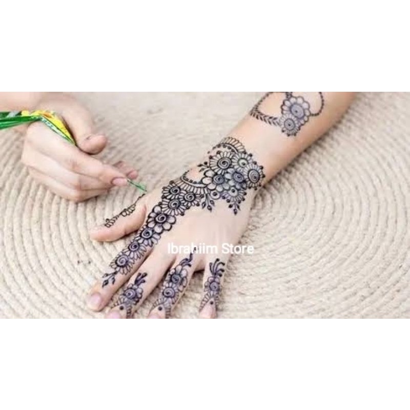 HENNA TANGAN HITAM HENNA TANGAN PENGANTIN MURAH HENNA TANGAN INSTAN