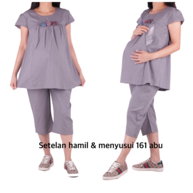 Setelan santai baju hamil 161