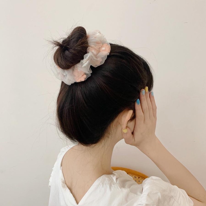 IKAT RAMBUT SCRUNCHIE 02 KOREA AKSESORIS RAMBUT SUPER CUTE PREMIUM