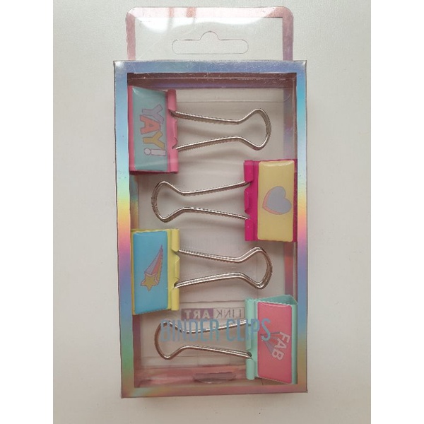 

Binder Clips Rainbow dengan Karakter